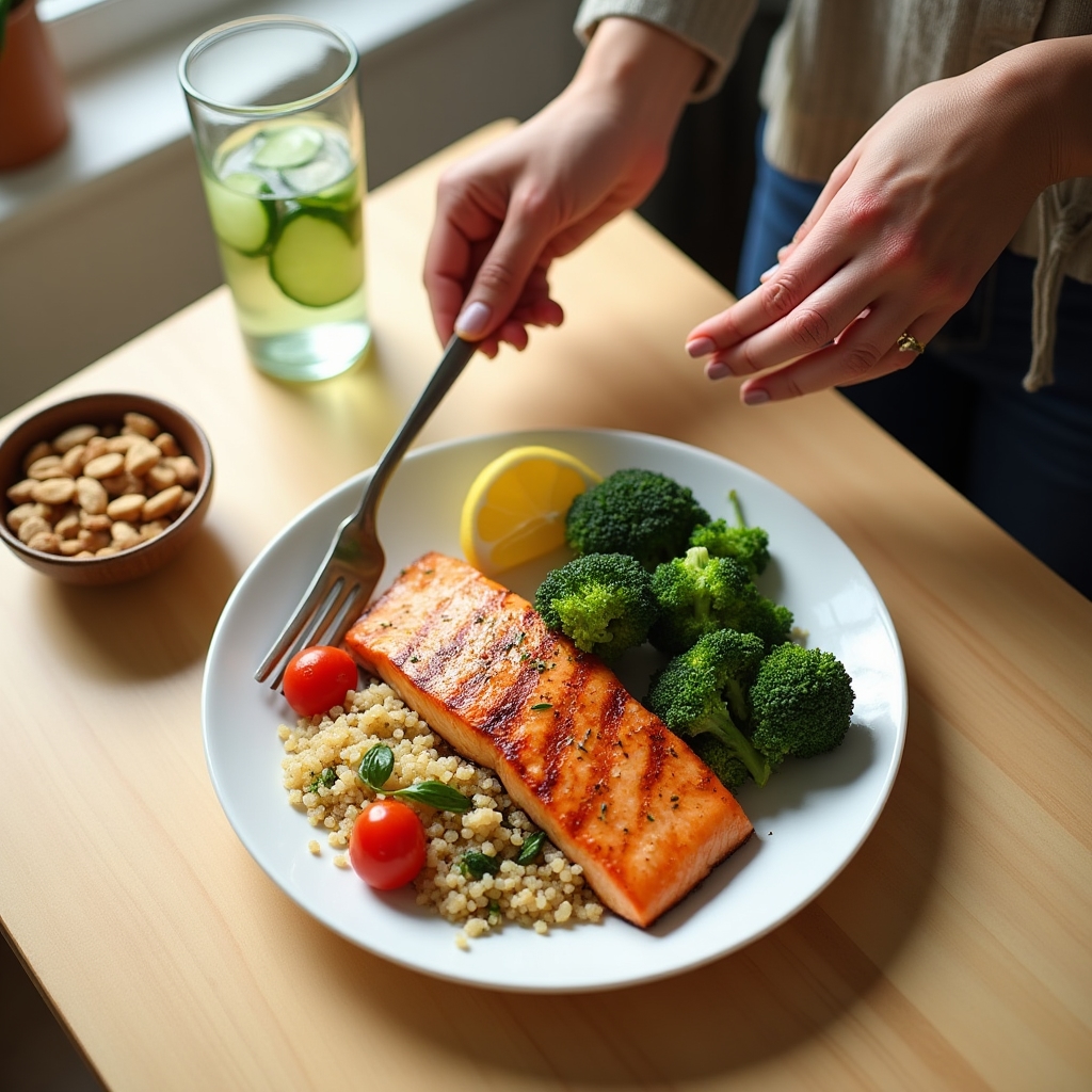 Repas sain et coloré adapté aux besoins des seniors